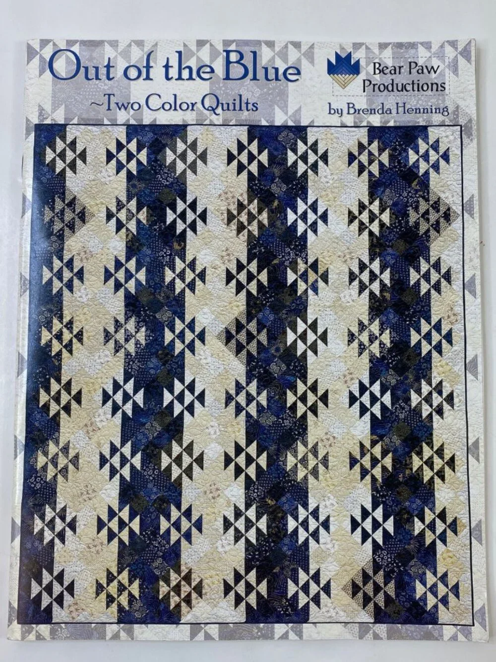 Out Of The Blue Two Color Quilt Pattern Book By Brenda Henning